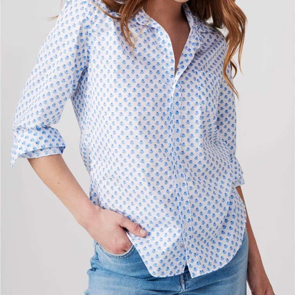Frank & Eileen Blue Patterned Men's Shirt